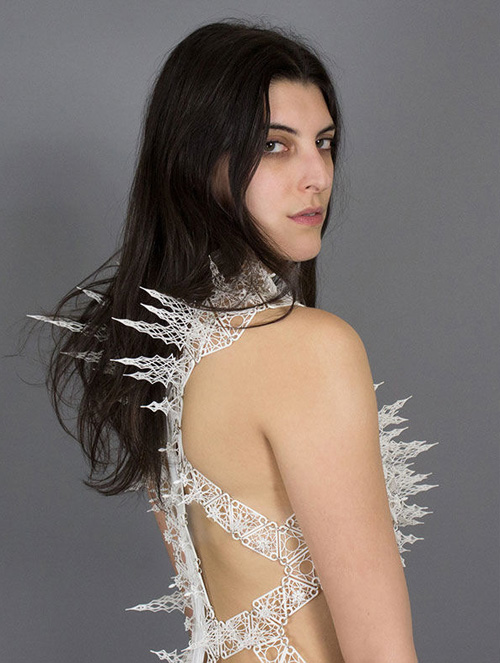 Dress created from a 3D Printer